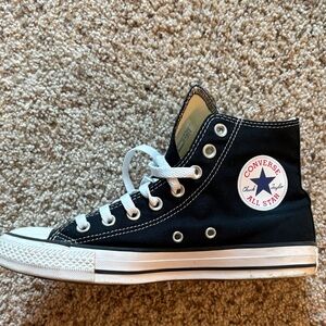 Converse Kids Women’s Black and White High-Top Sneakers